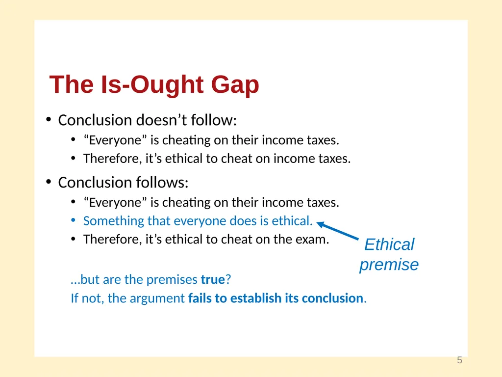 Facts and Values A Course in Business Ethics - slide 5 of 17