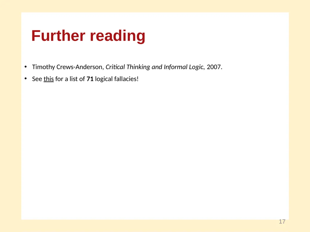 Facts and Values A Course in Business Ethics - slide 17 of 17