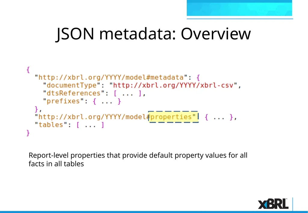 xBRL-CSV Overview xBRL-CSV xBRL-CSV provides a - slide 17 of 43