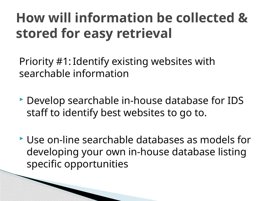 Community Mapping Essential First Steps for IDS - slide 6 of 13