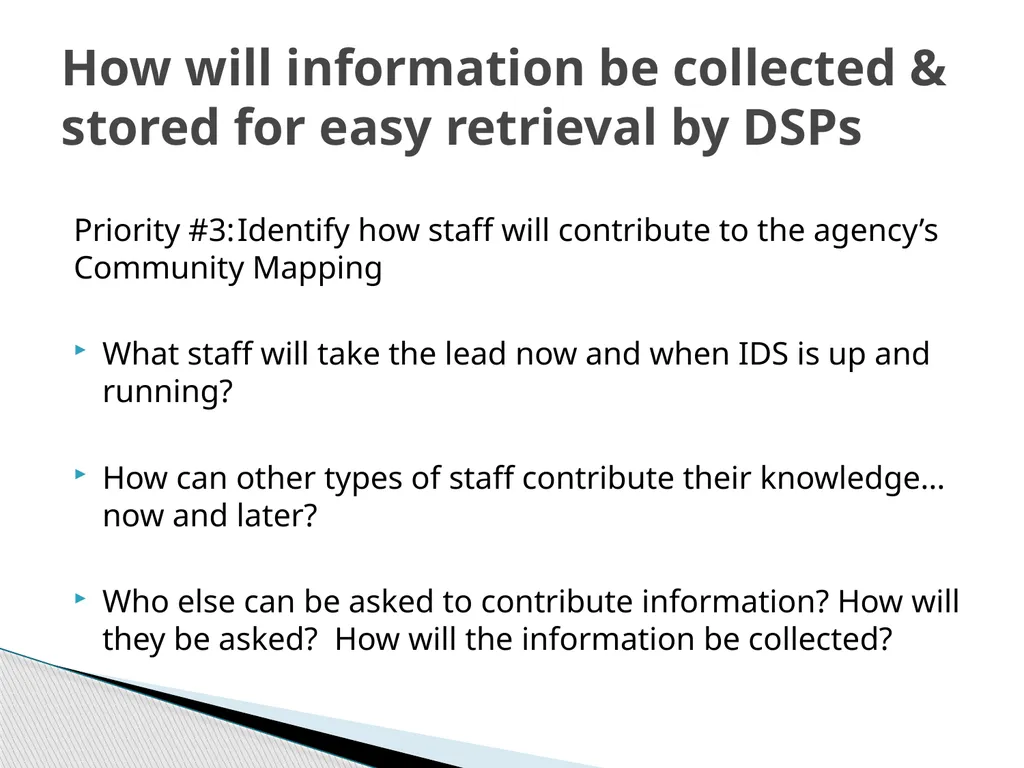 Community Mapping Essential First Steps for IDS - slide 10 of 13