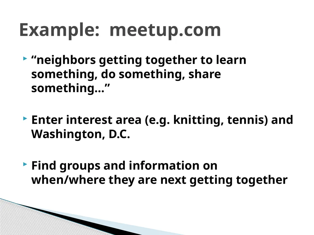 Community Mapping Essential First Steps for IDS - slide 8 of 13