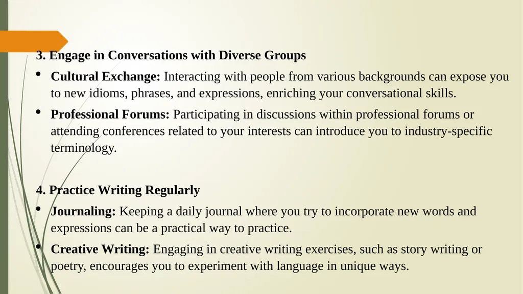 Vocabulary and expression development: Ienas Talib - slide 3 of 7