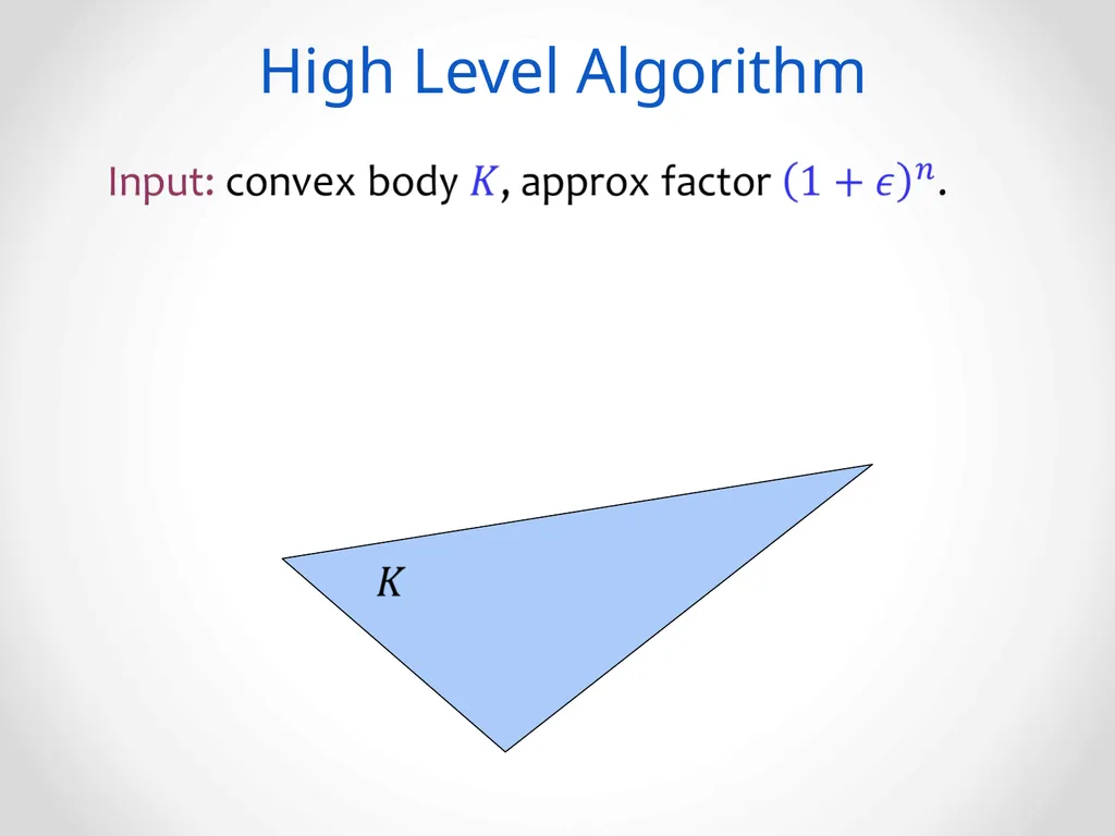 Faster Deterministic Volume Estimation in the - slide 13 of 37