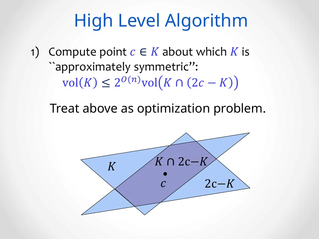 Faster Deterministic Volume Estimation in the - slide 14 of 37