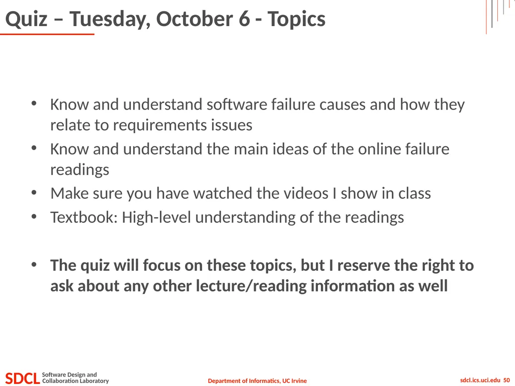Informatics 43 October 1, 2015 Lecture 1-2 Emily - slide 50 of 50