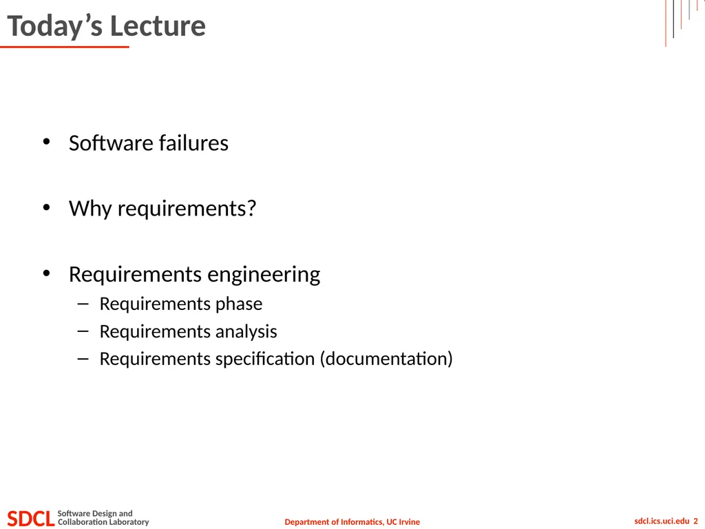 Informatics 43 October 1, 2015 Lecture 1-2 Emily - slide 2 of 50