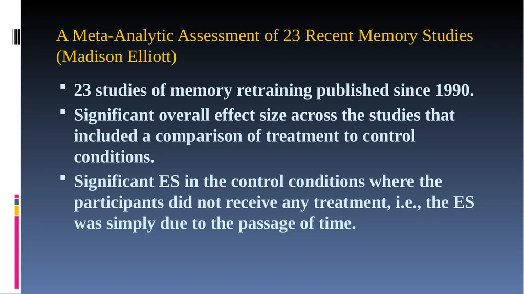 Cognitive Rehabilitation: Treatment and Efficacy - slide 21 of 40