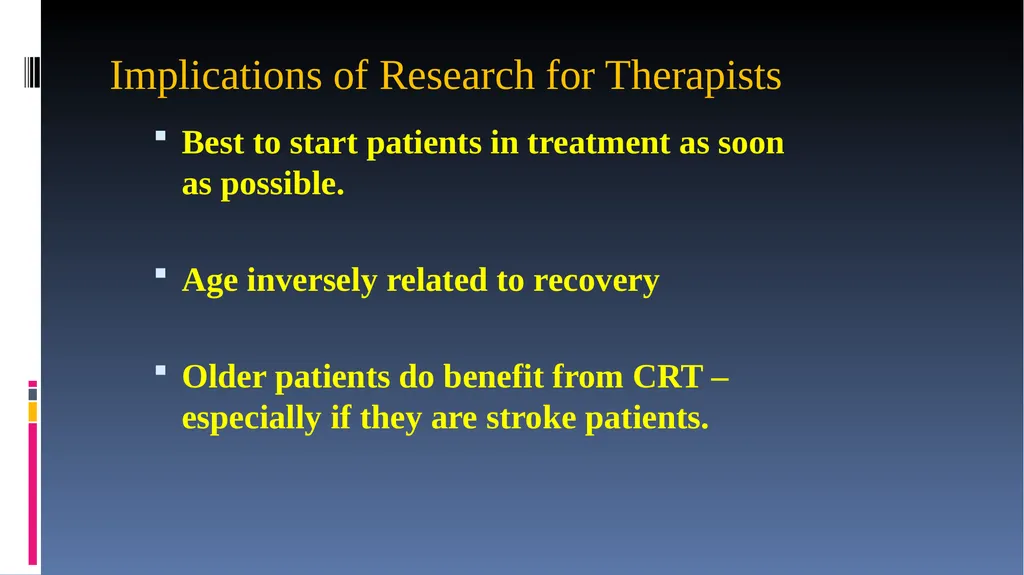 Cognitive Rehabilitation: Treatment and Efficacy - slide 27 of 40