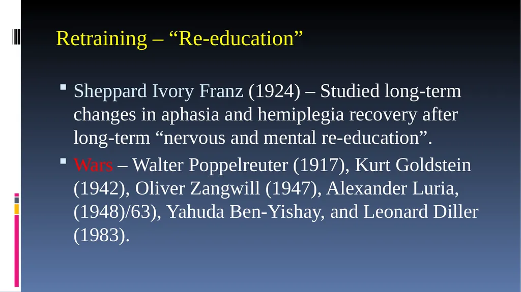 Cognitive Rehabilitation: Treatment and Efficacy - slide 4 of 40