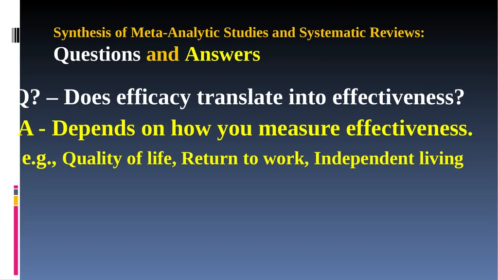 Cognitive Rehabilitation: Treatment and Efficacy - slide 18 of 40