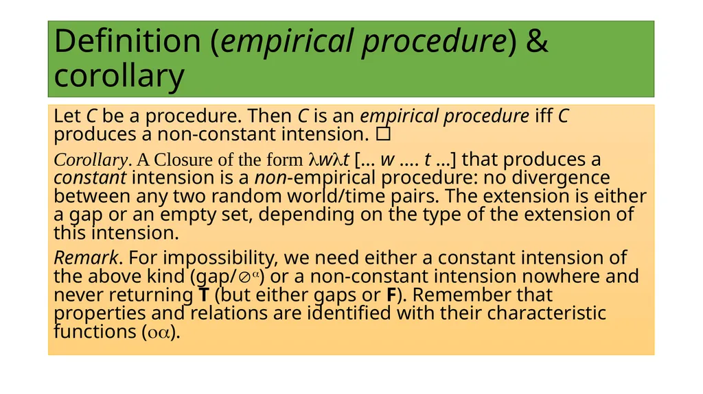 Impossibilities without impossibilia Bjørn - slide 28 of 34