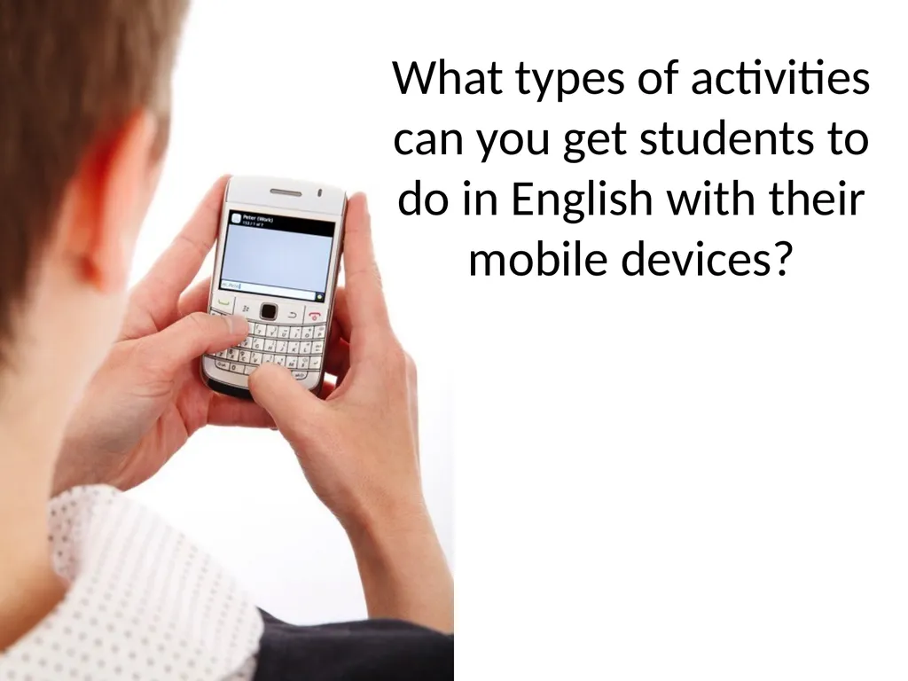 Mobile devices can be used as a tools for helping - slide 9 of 31