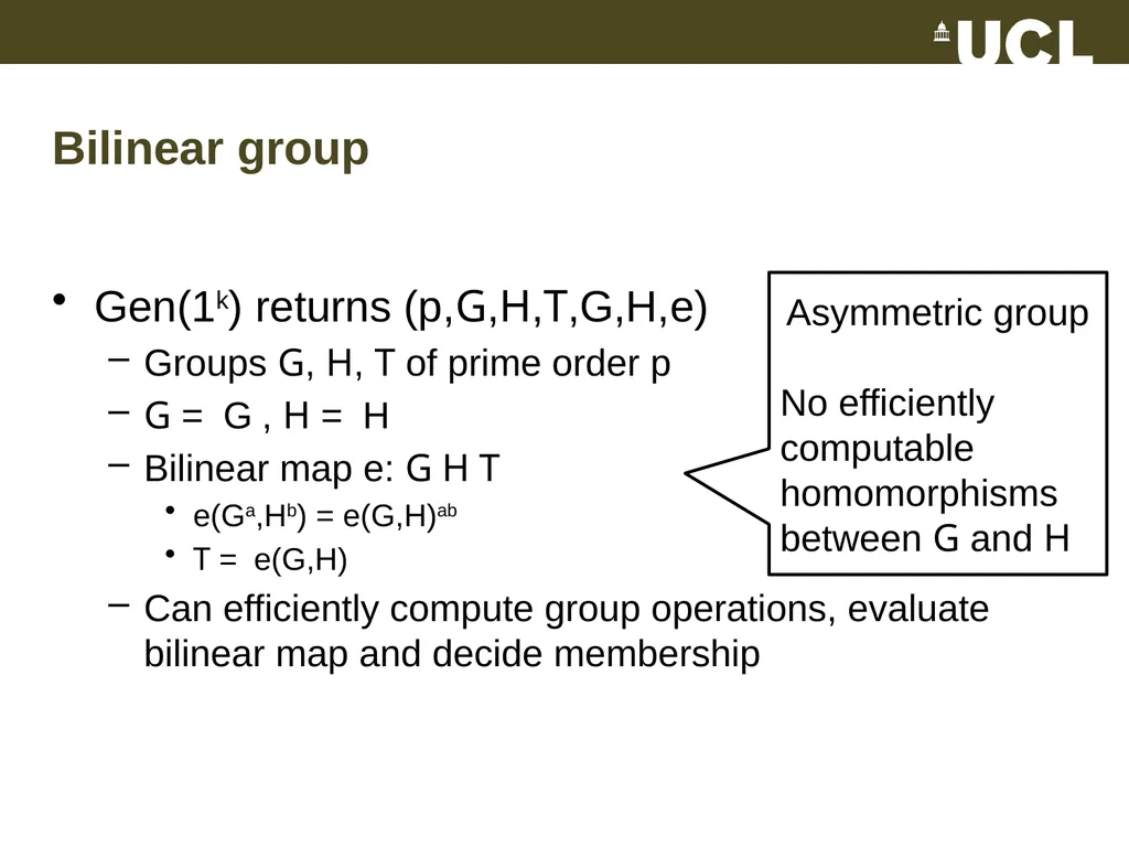 Optimal Structure-Preserving Signatures in - slide 4 of 19