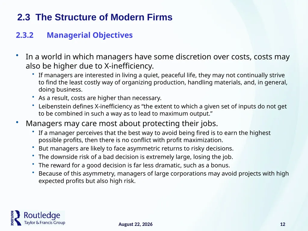 The Firm and Its Costs 2 17 July 2019 1 - slide 12 of 25