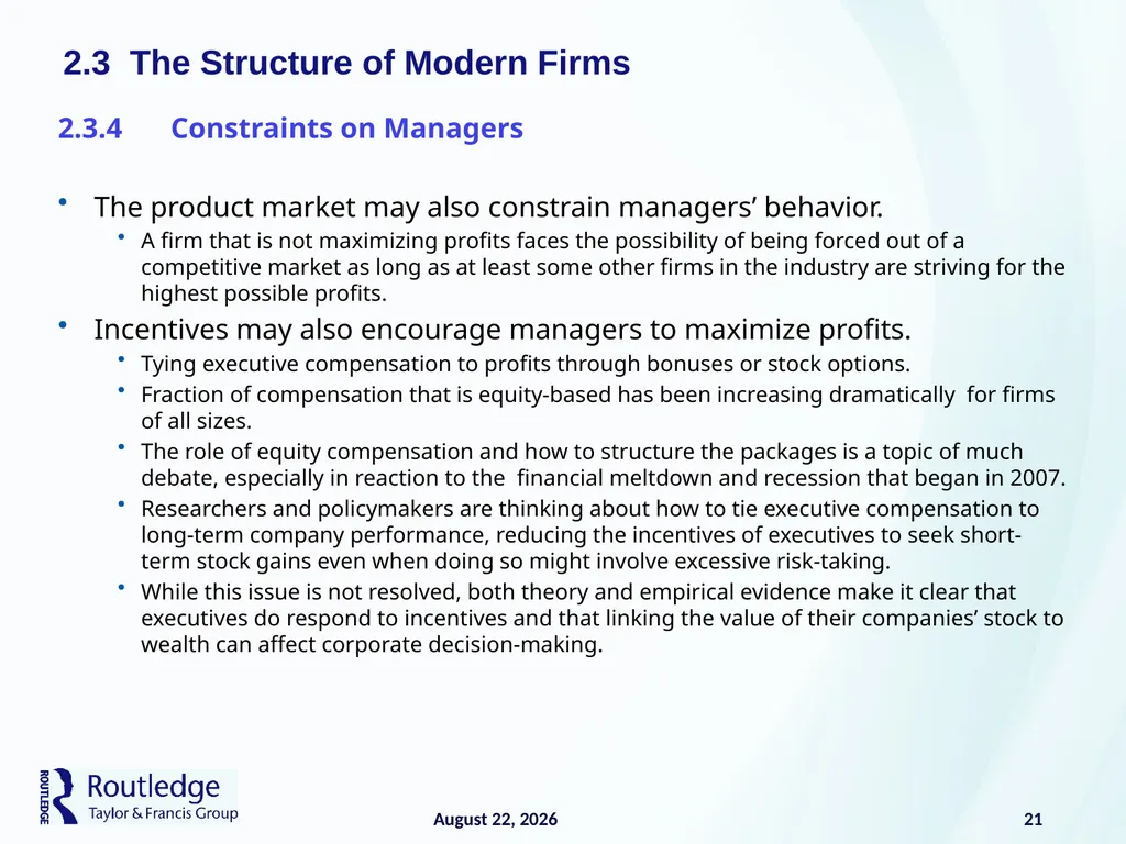 The Firm and Its Costs 2 17 July 2019 1 - slide 21 of 25