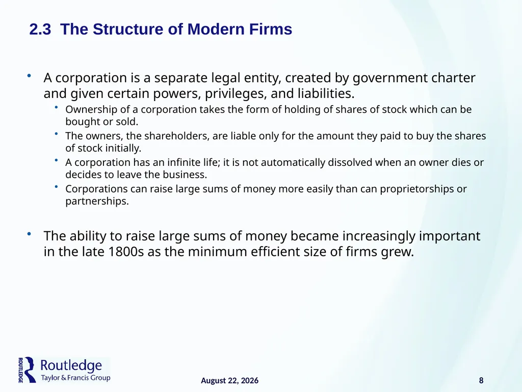 The Firm and Its Costs 2 17 July 2019 1 - slide 8 of 25