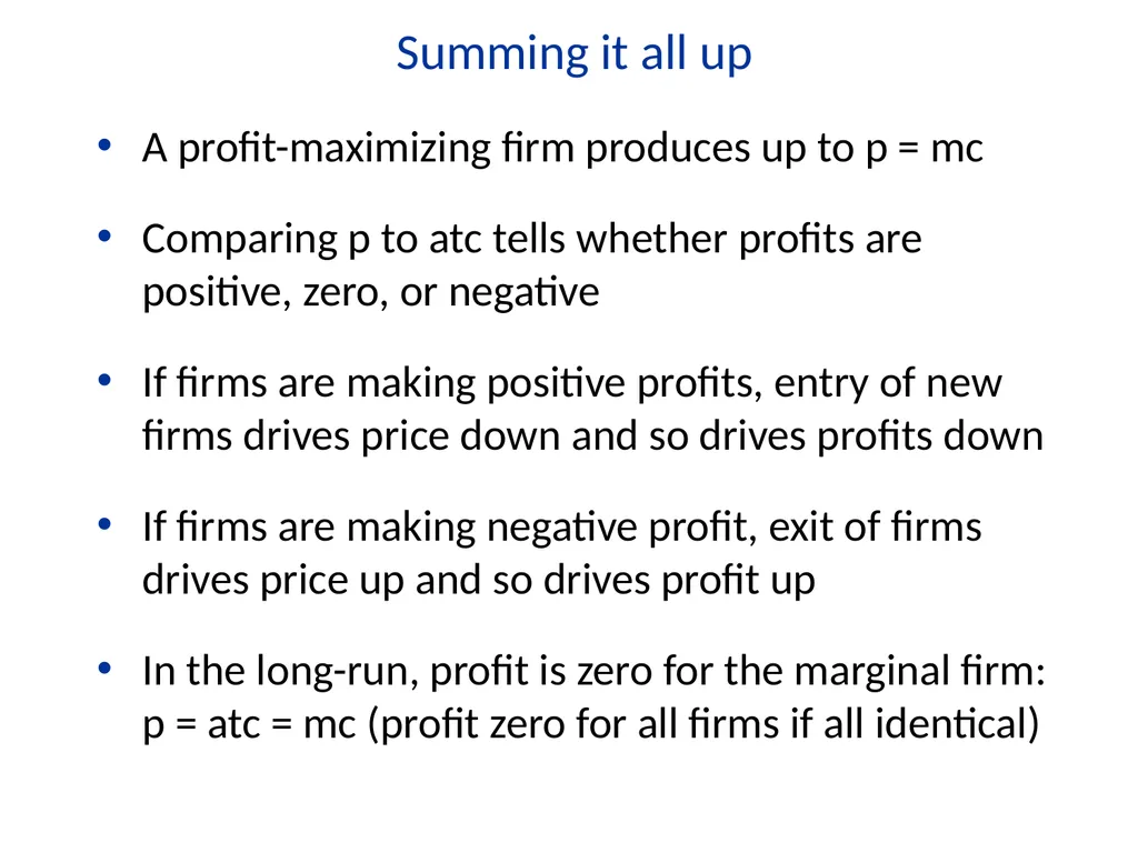 Lecture 7 Firms and Profit Maximization Economics - slide 70 of 71