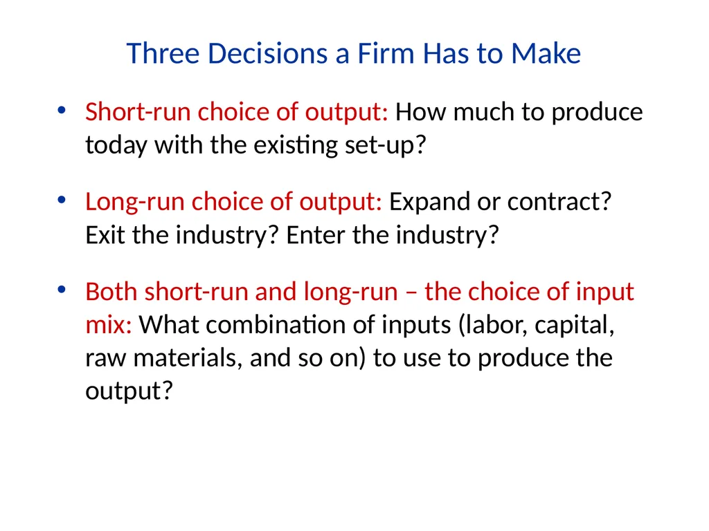Lecture 7 Firms and Profit Maximization Economics - slide 3 of 71