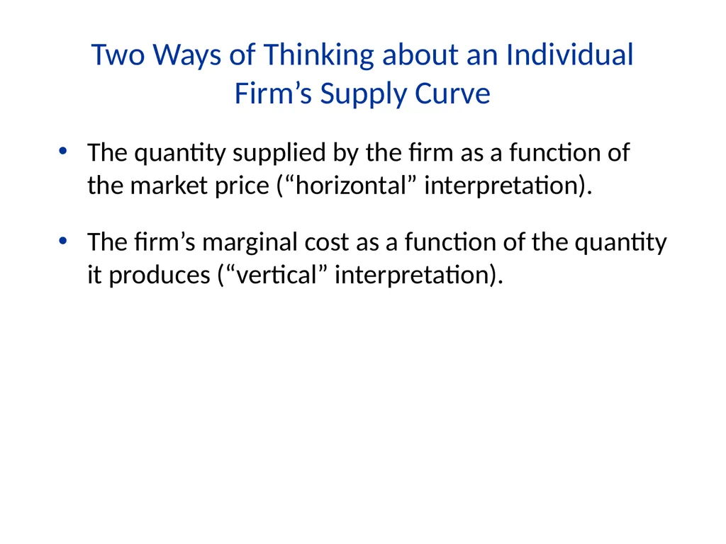 Lecture 7 Firms and Profit Maximization Economics - slide 36 of 71