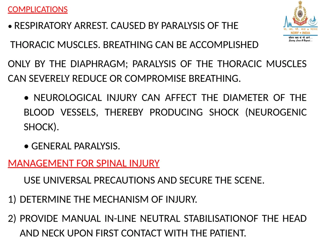 SPINAL TRAUMA AND PIVD LESSON -21 BY PRAVIN DUDHE - slide 6 of 18
