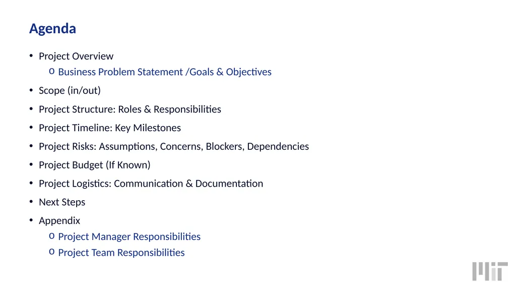 Project Kickoff Template Name of Project Date - slide 2 of 13