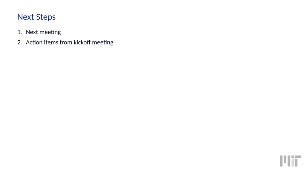 Project Kickoff Template Name of Project Date - slide 10 of 13