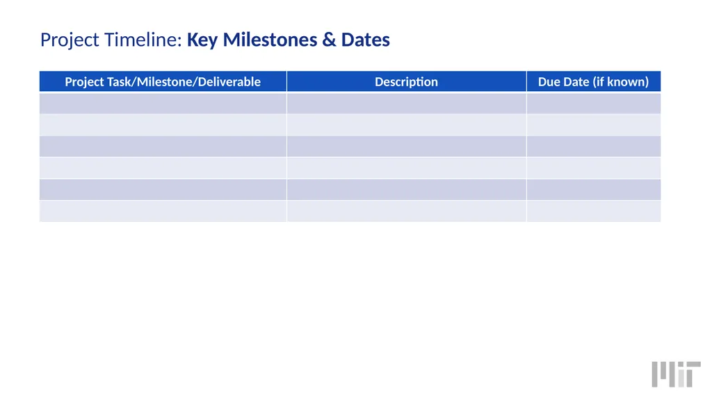 Project Kickoff Template Name of Project Date - slide 6 of 13