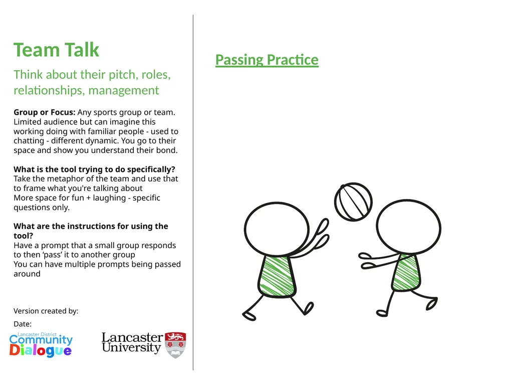Title Slide for this tool Team Talk Think about - slide 3 of 5