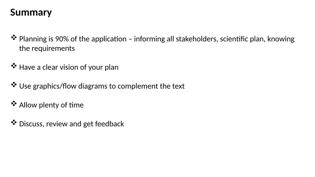 Grant proposals writing: Lessons learned… Prof. - slide 10 of 10