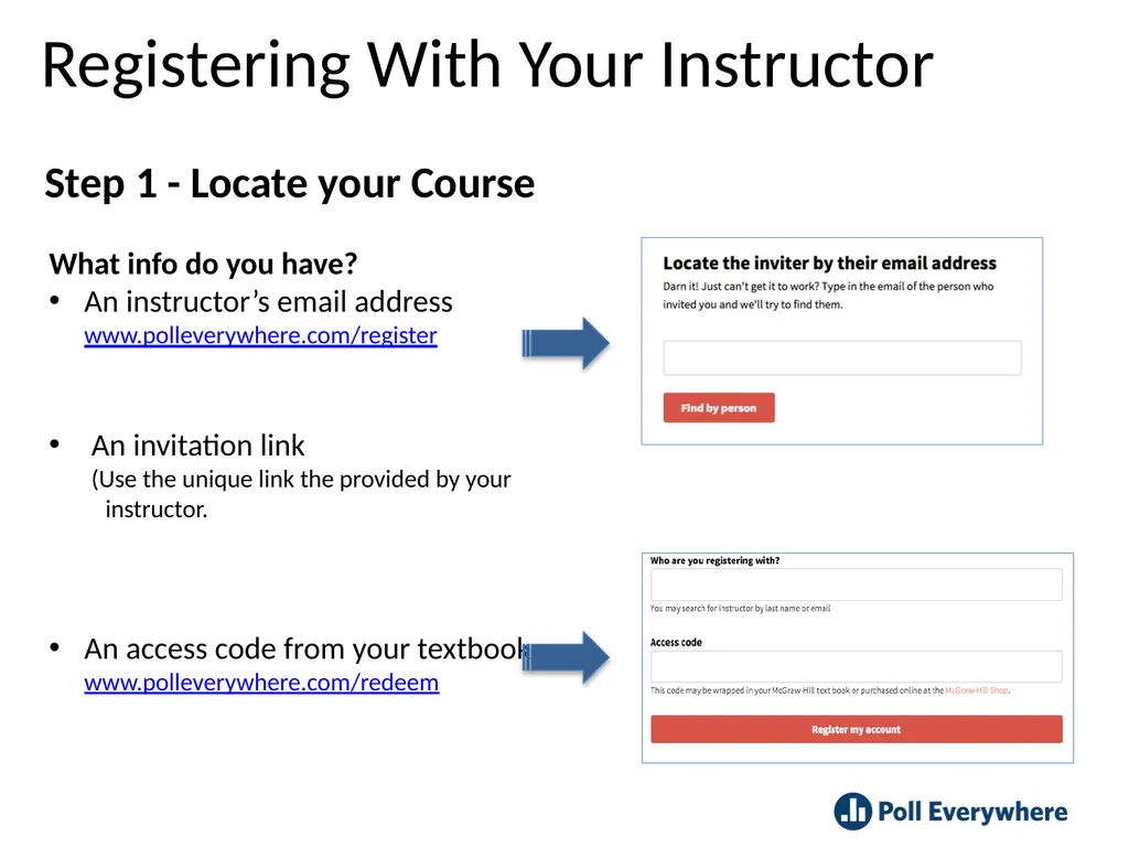 This guide will to help your students register for - slide 4 of 7