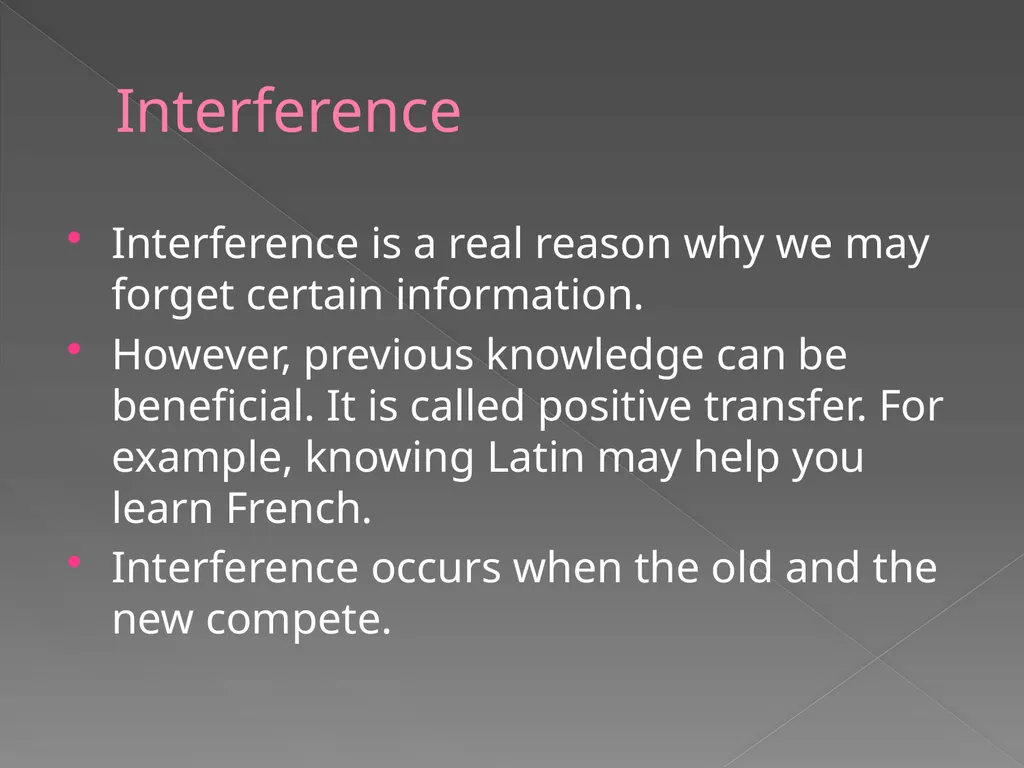 Memory Part 2 Retrieval Retrieval Retrieval is the - slide 24 of 26