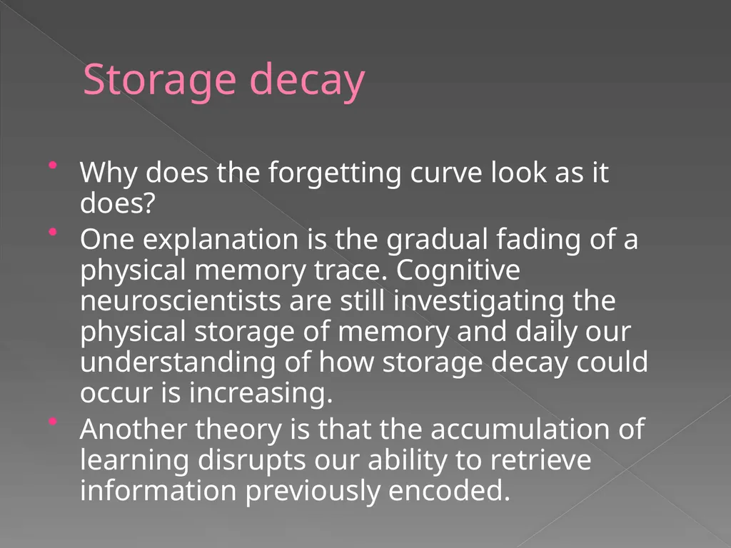 Memory Part 2 Retrieval Retrieval Retrieval is the - slide 20 of 26