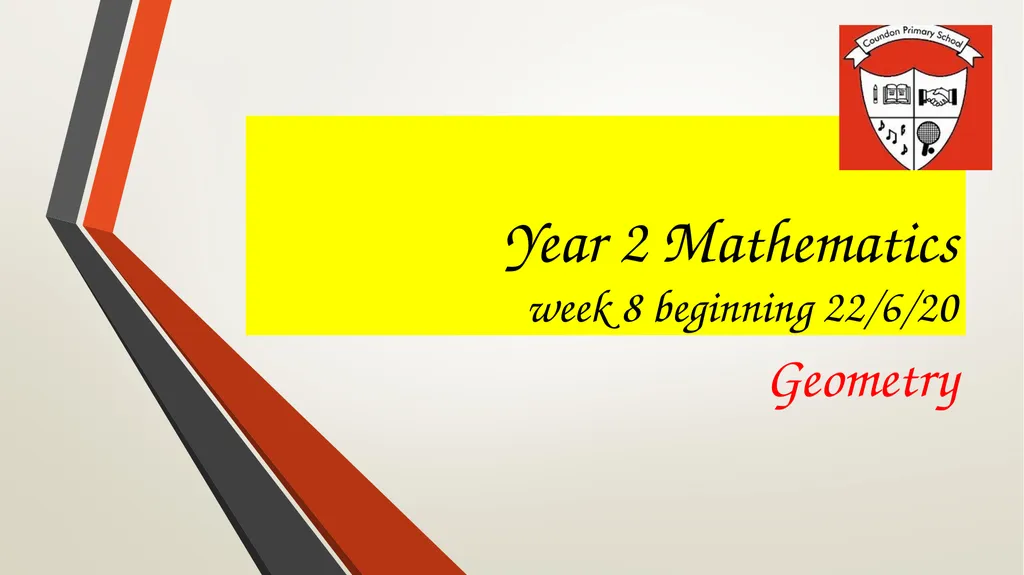 Year 2 Mathematics week 8 beginning 22/6/20 - slide 1 of 18