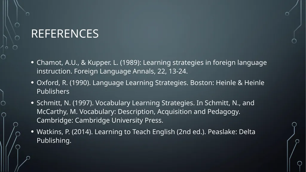 Vocabulary Learning and retention Strategies - slide 23 of 23
