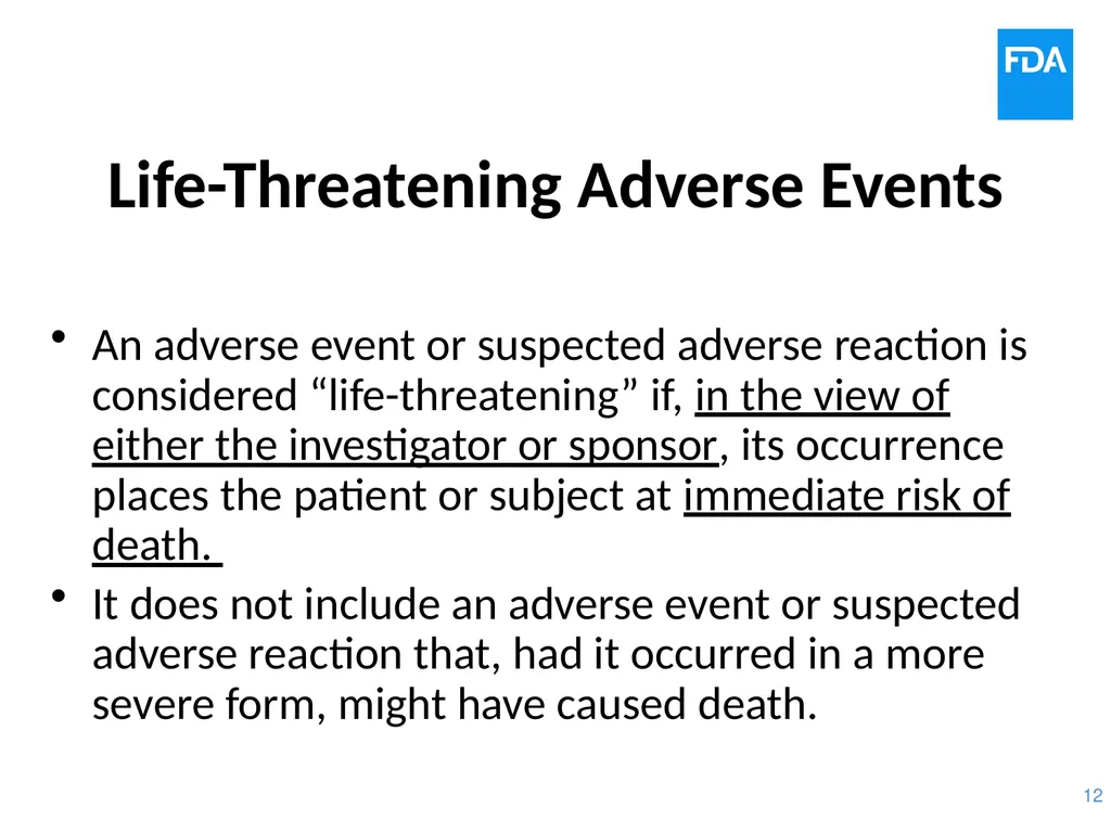 Safety Considerations: Regulatory Definitions and - slide 12 of 18