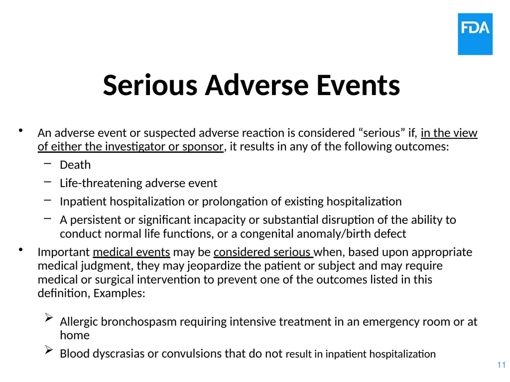 Safety Considerations: Regulatory Definitions and - slide 11 of 18
