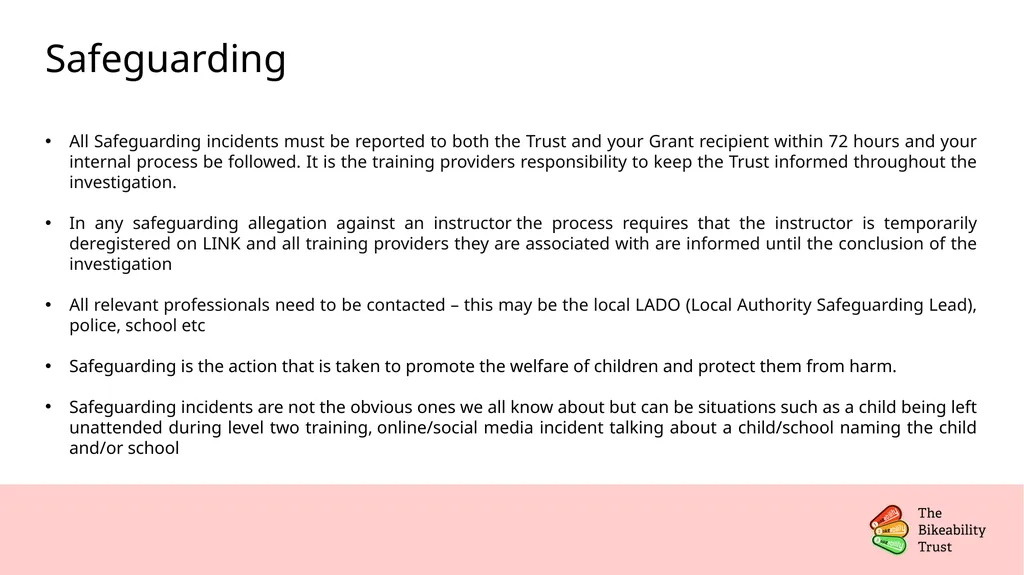 Serious Incidents: Reporting & Investigations - slide 8 of 18