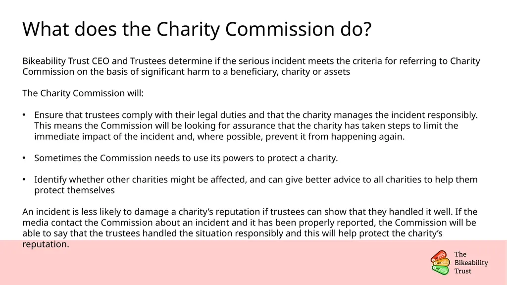 Serious Incidents: Reporting & Investigations - slide 12 of 18