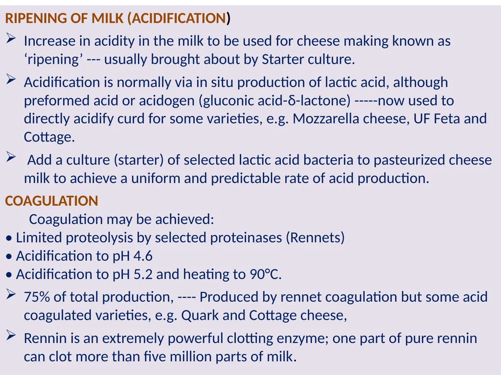 Cheese Technology Dr Sanjeev Kumar Associate - slide 11 of 16