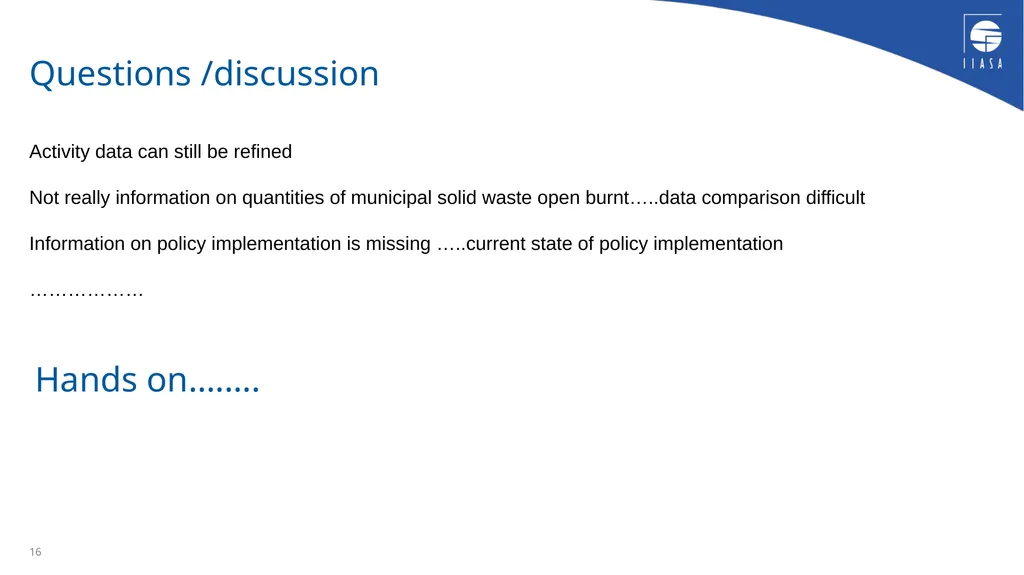 The Greenhouse Gas and Air Pollution Interactions - slide 16 of 17