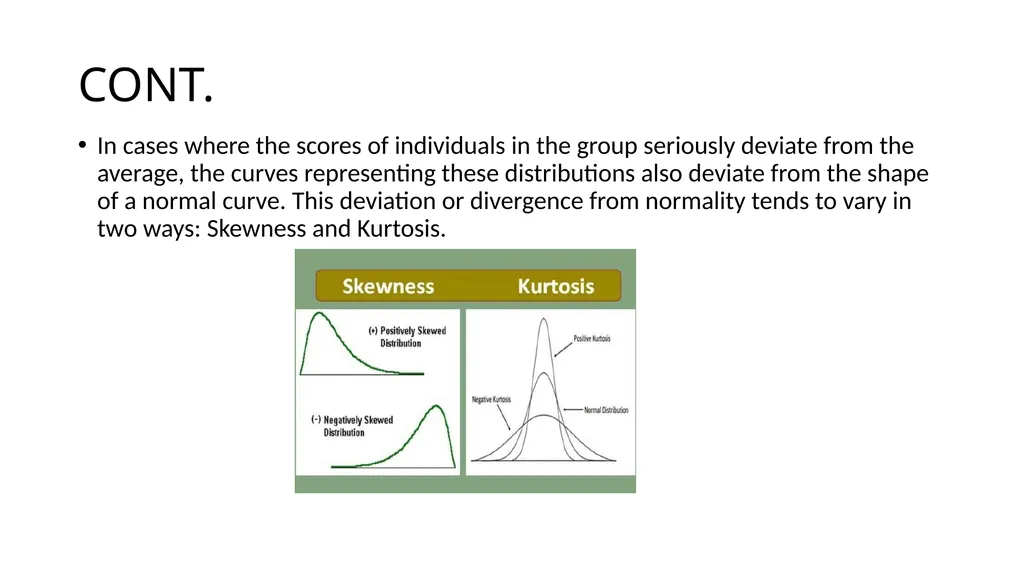NORMAL PROBABILITY CURVE CONCEPT, CHARACTERISTICS - slide 7 of 10