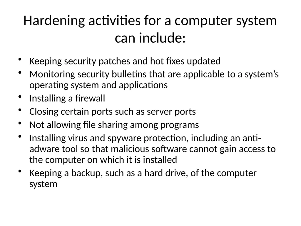 Chapter 6 Application Hardening Visit for more - slide 3 of 12