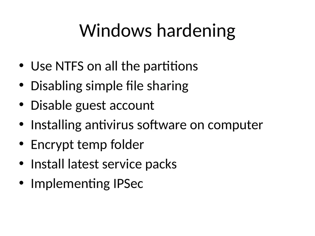 Chapter 6 Application Hardening Visit for more - slide 5 of 12