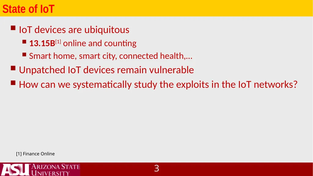 IoT System Vulnerability Analysis and Network - slide 3 of 22