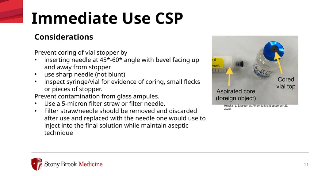 Immediate Use Compounding of Medications March - slide 11 of 13