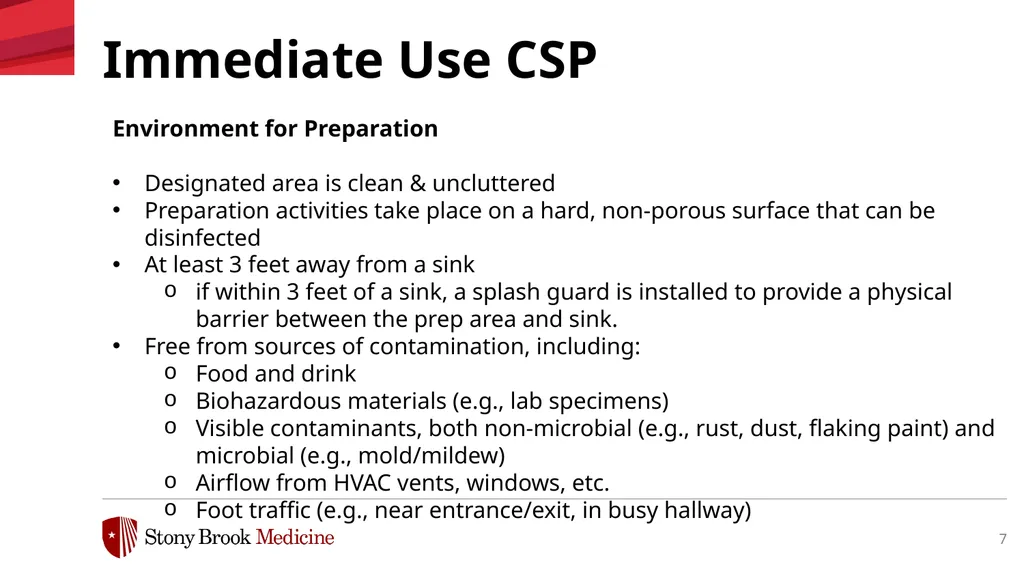 Immediate Use Compounding of Medications March - slide 7 of 13