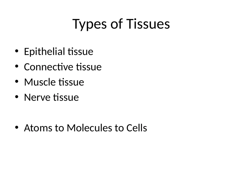 Histology Tissues Groups of cells similar in - slide 3 of 74