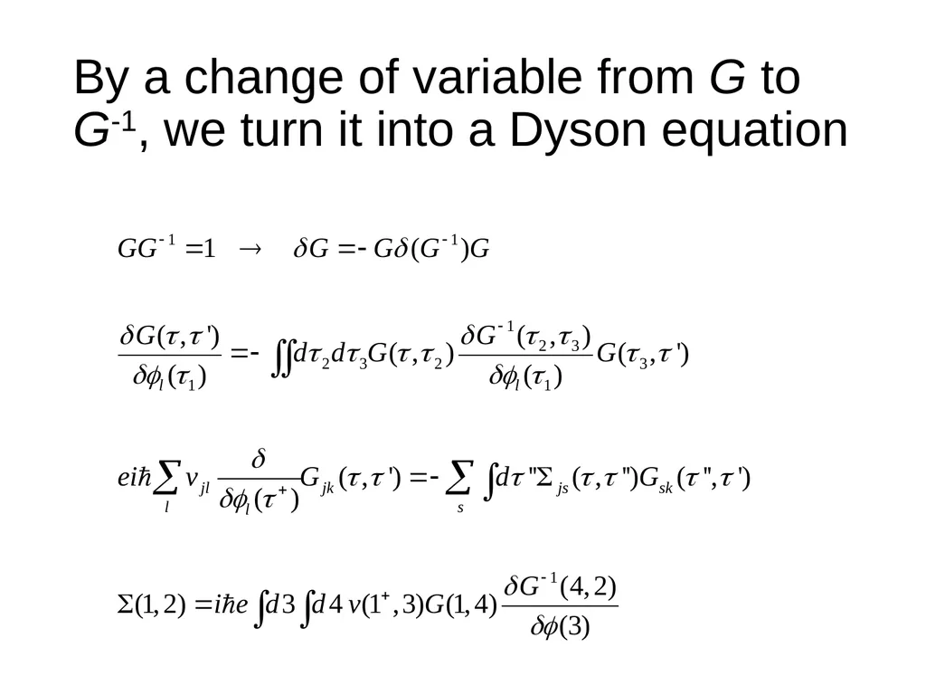 Week 6, Feynman’s diagrams, Hedin’s equations - slide 12 of 16
