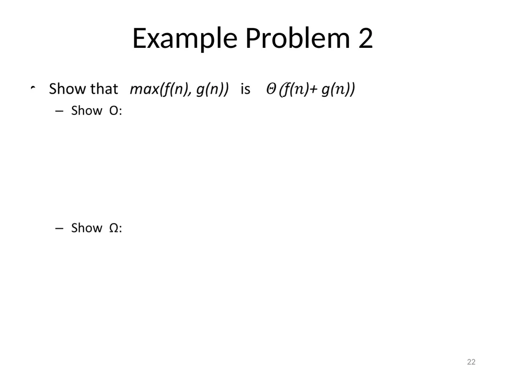 Growth of functions CSE 3318 – Algorithms and Data - slide 22 of 28